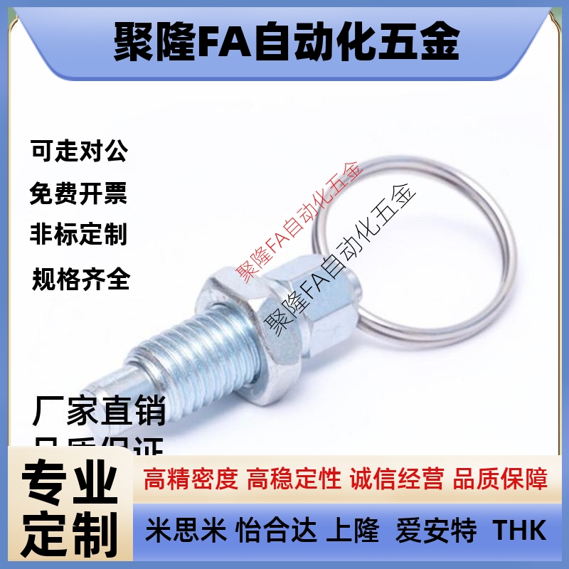 代替拉环分度销 拉环销 弹簧销 旋钮柱塞GN717 M6M8M10M12M16M24
