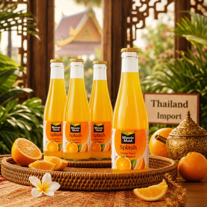 泰国进口美汁源橙子汁250ml*20瓶
