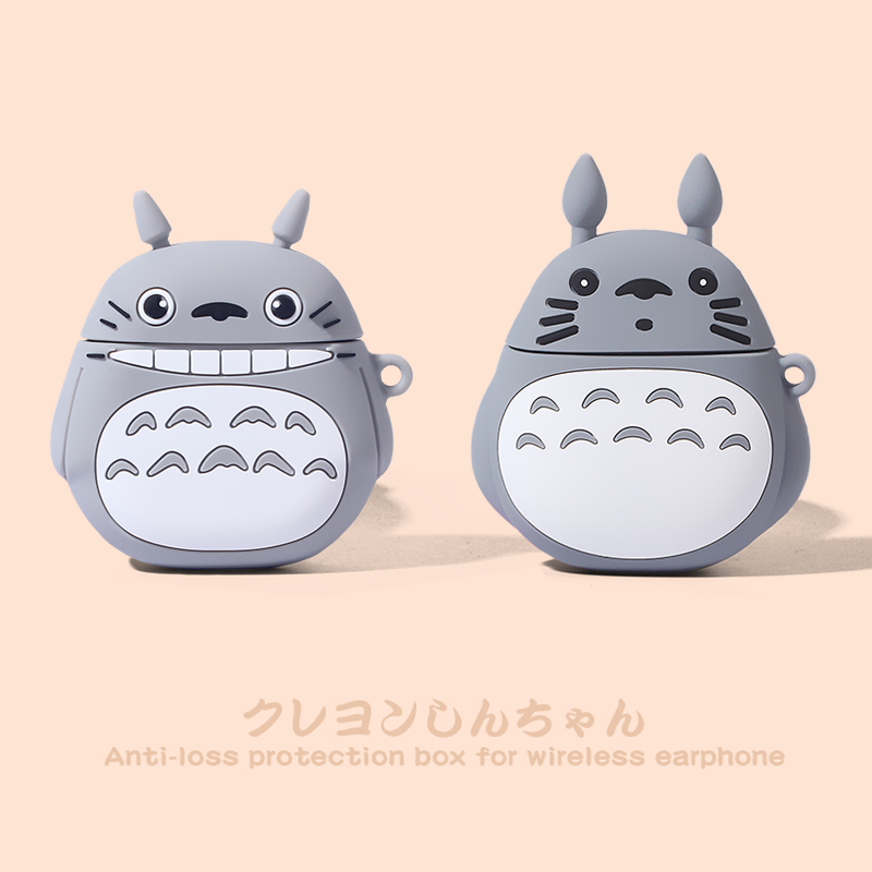 airpods保护套airpodspro保护壳苹果耳机套airpod2二代ins日系3硅胶无线蓝牙耳机盒pro可爱龙猫ipods创意软壳