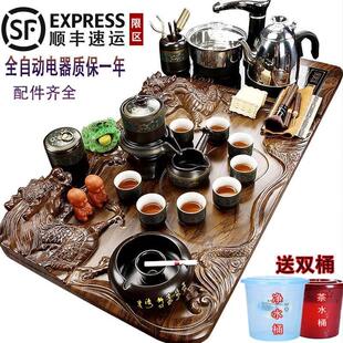 茶具套装 家用客厅整套全自动上水一体功夫泡茶台烧水壶茶盘简约