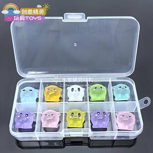 盒装水捏捏神奇艾比玩偶蛋仔玩具小朋友生日夜光礼物公仔模型