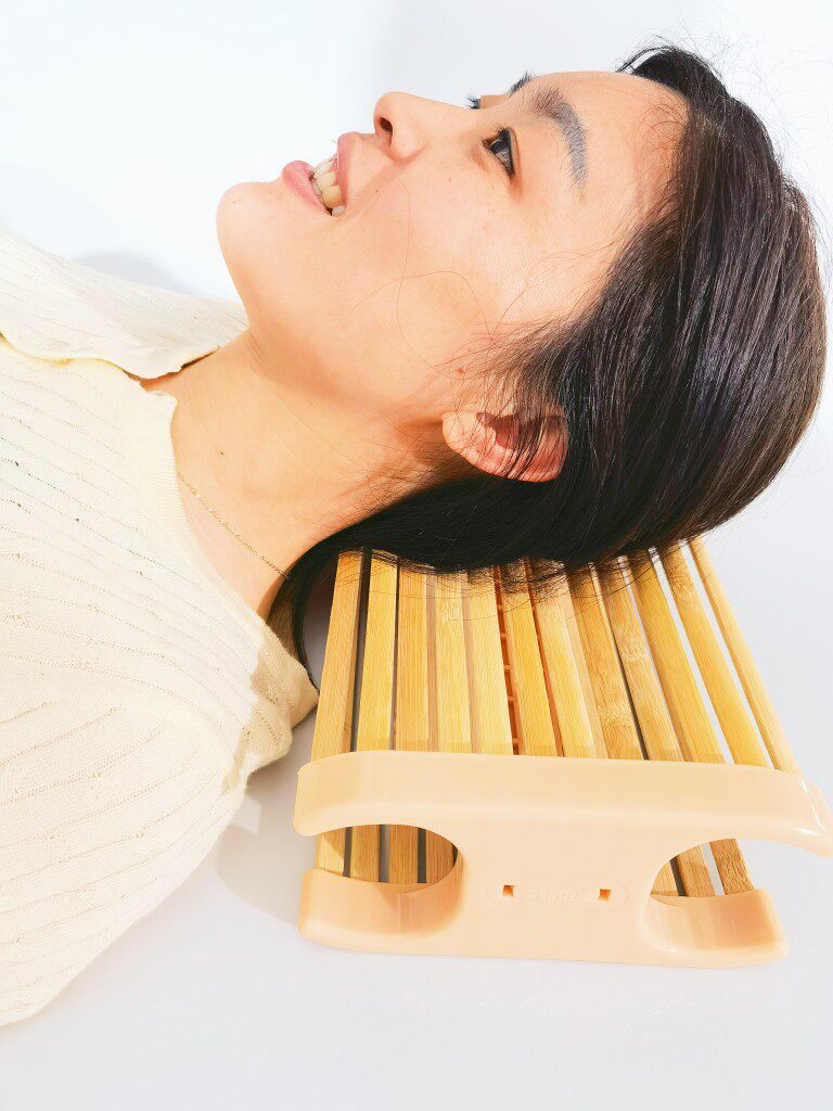 楠竹镂空颈椎夏季凉枕护颈硬竹枕中老年助眠空心竹枕头汗蒸理疗枕