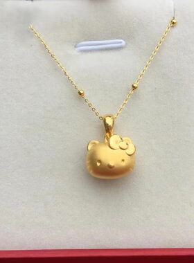 金项链女生高级感凯蒂猫吊坠