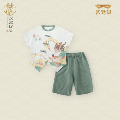 汉宫优品夏季儿童国风短袖套装