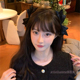 公主风黑色蝴蝶结发夹甜美少女感刘海夹对夹子可爱减龄侧边夹发饰