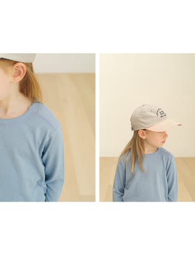 现韩国bien a bien男女童T恤圆领长袖打底衫舒适简约23春季新代购