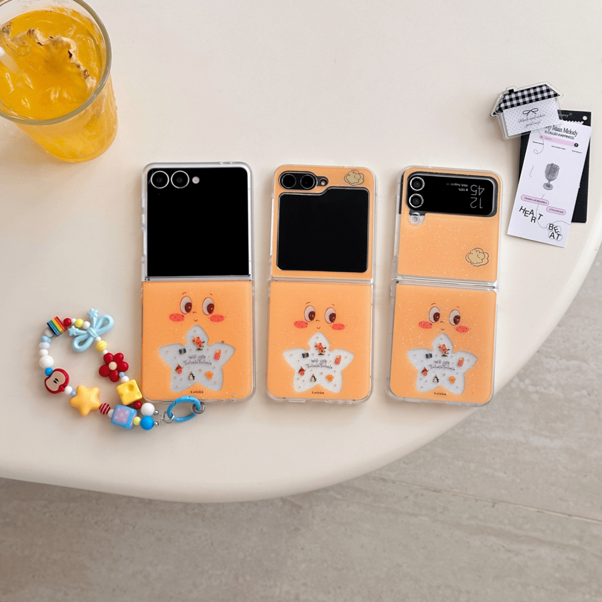 星星人折叠壳适用华为三星小米