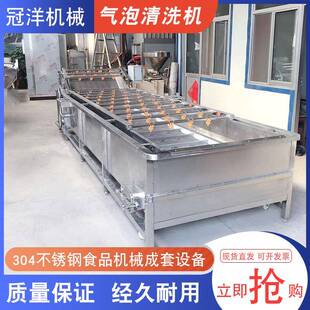 果蔬清洗机 大型全自动柑橘气泡清洗机 多功能商用荔枝清洗设备