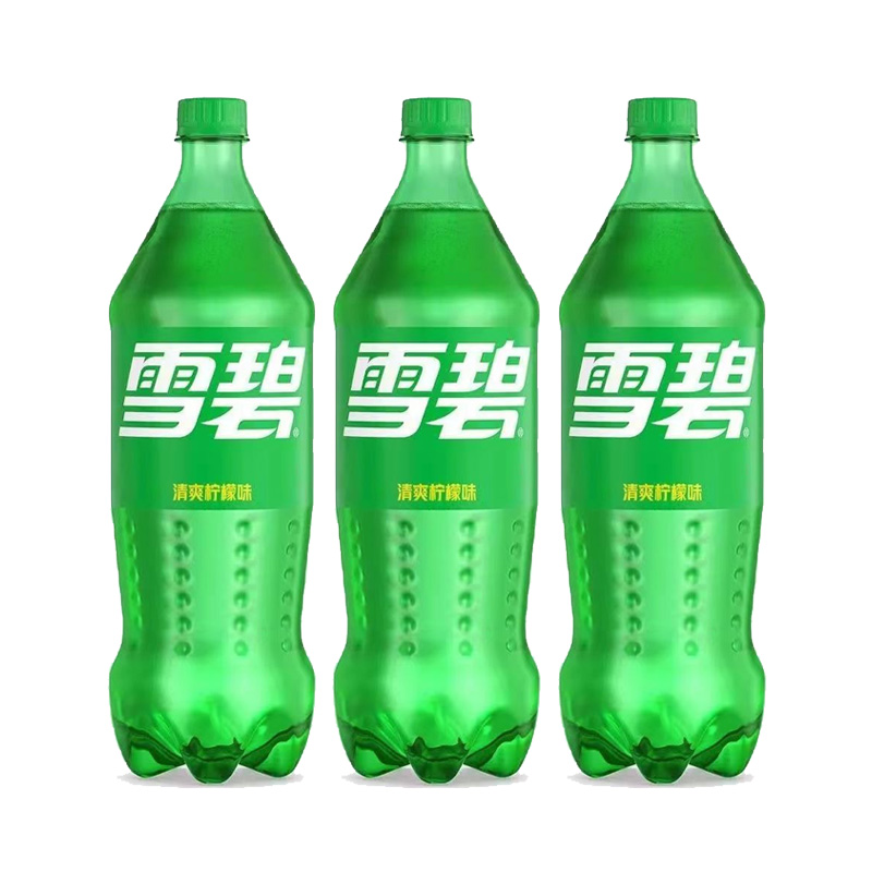 雪碧888ML*3瓶装柠檬味汽水碳酸饮料可口可乐饮品经典大容量即饮
