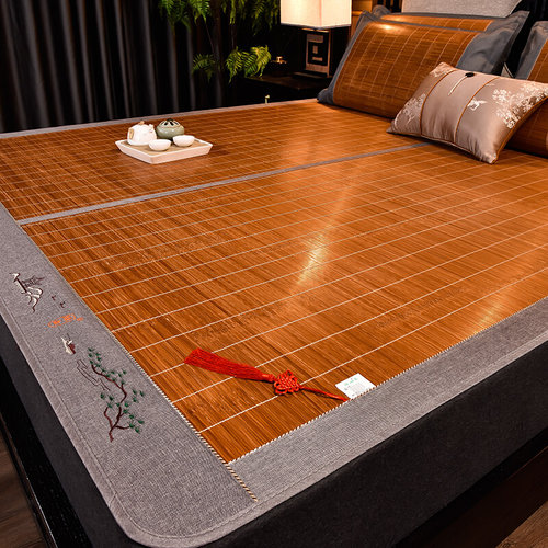 新款凉席竹席夏季裸睡草席学生宿舍单人双面冰丝席冬夏两用家用床