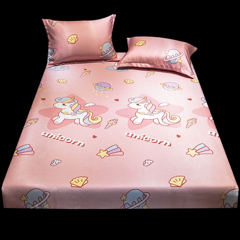 新款冰丝凉席床笠款单件夏季可水洗可折叠软席子家用床垫保护套床