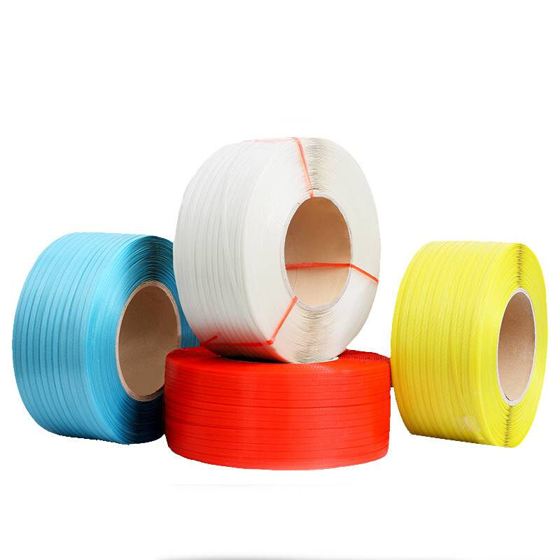 PP打包带捆绑带透明塑料带机用热熔打包带白色手动包装带打包扣