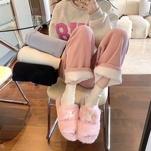 绒直筒裤女绒直筒裤女