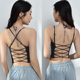 wrapped Strap female吊带镂空裹胸女 cross breast hollowed out