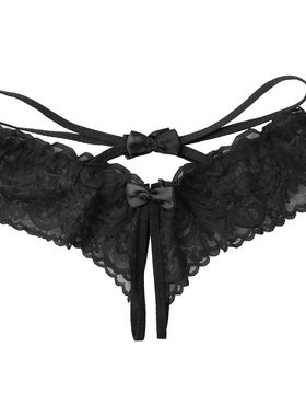 Perspective opening triangle pants for women透视开档三角裤女