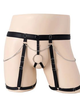 Sexy strap hollow out four cornered pants 性感绑带镂空四角裤