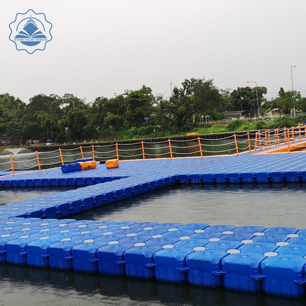 塑料浮筒浮动码头停船位水上平台摩托艇游艇泊位钓鱼平台浮桥栈道