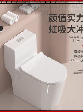 坐便器节水小户型銮匠家用卫浴马桶防臭连体防冻虹吸式正品厕所