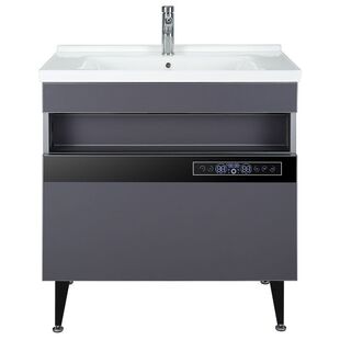 智能热水浴室柜TS24铝合金柜陶瓷盆80/90cm支持定制