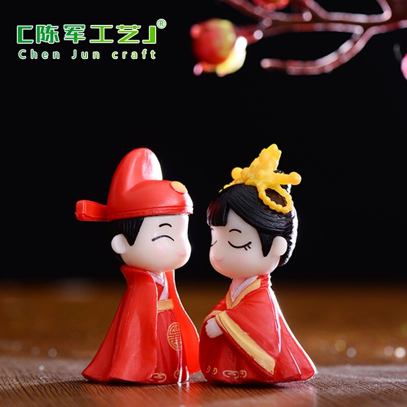 装饰配件古风娃娃生日礼物婚庆摆