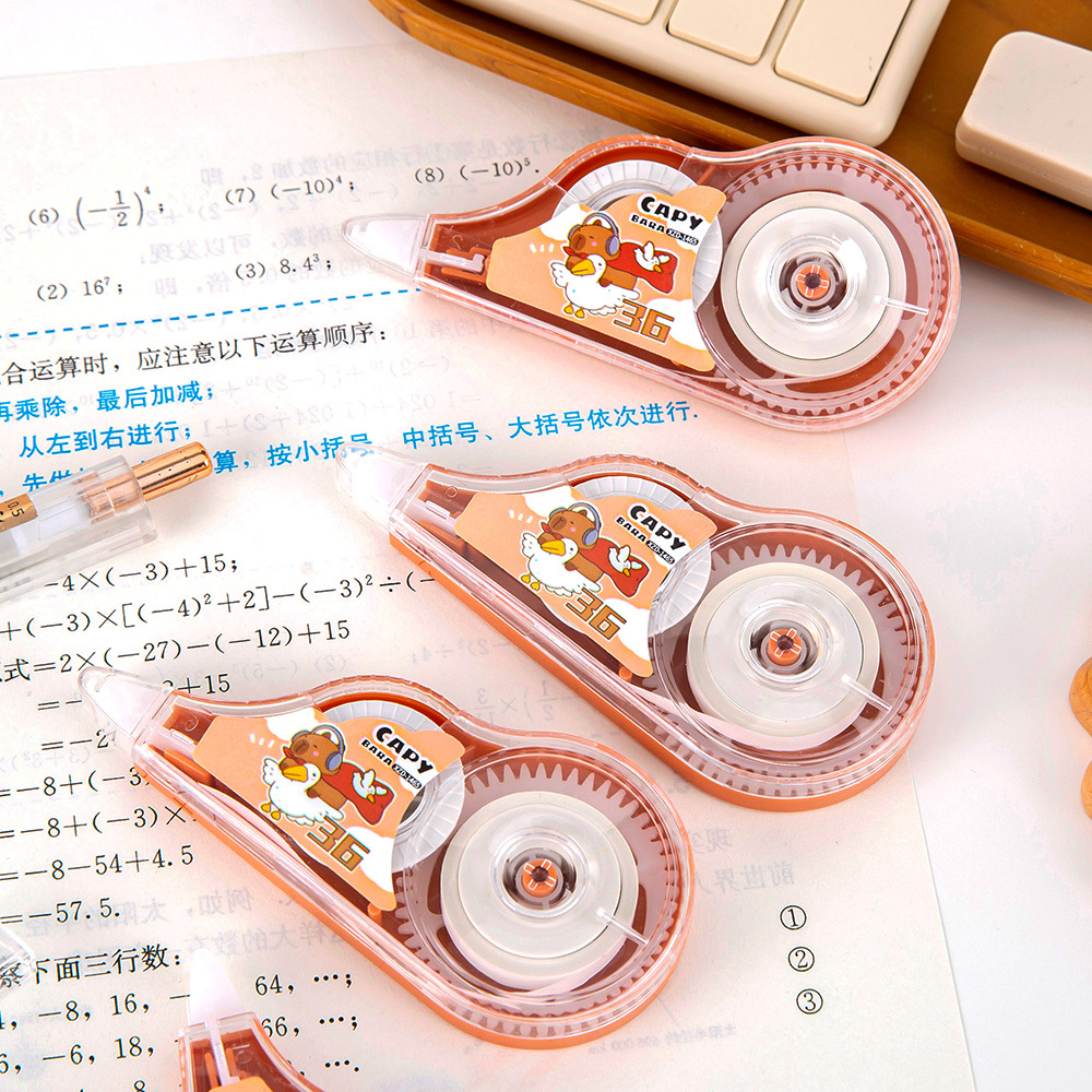 校园礼品卡通水豚修正带 少女心大容量改正带学生可爱卡皮巴拉涂