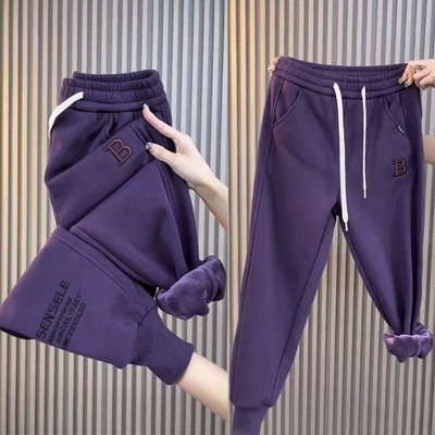 2025冬季加绒加厚卫裤