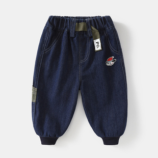 春装 宝宝长裤 童装 子炸街春季 儿童女童婴幼儿衣服潮童 裤 男童牛仔裤