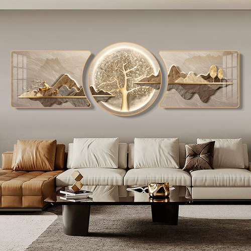 艺尚家饰客厅现代轻奢好寓意挂画