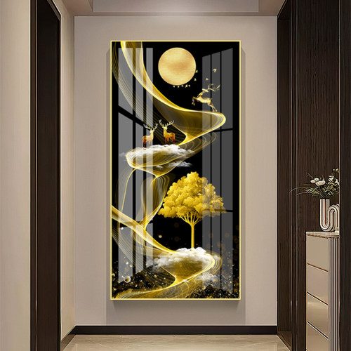 艺尚家饰玄关现代轻奢简约高端画