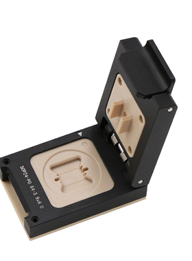 SOP24-0.64mm定制合金翻盖探针测试座HMC系列芯片本体3.9*8.65