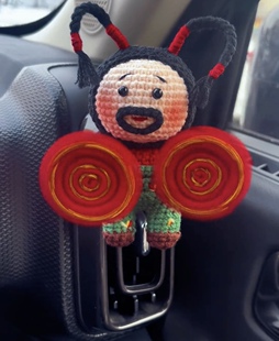 新款出风口如花二人转手帕毛线手工编织钩织diy玩偶材料钩针钩织