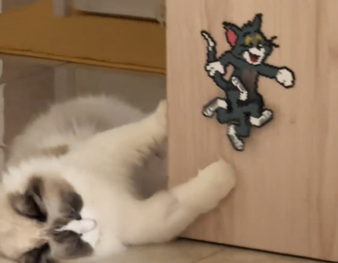 成品猫和老鼠汤姆猫旋转轴承饰品挂件冰箱贴钥匙扣