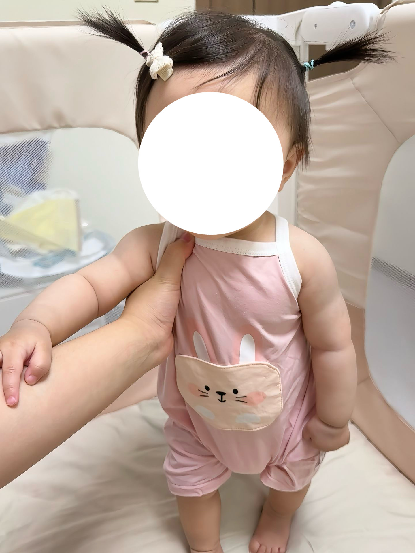小兔子新款夏季婴儿吊带哈衣无骨透气卡通2026宝宝连体衣爬服