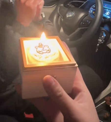 情侣惊喜礼盒自动翻转小熊蛋糕戒指项链女朋友生日礼物表白