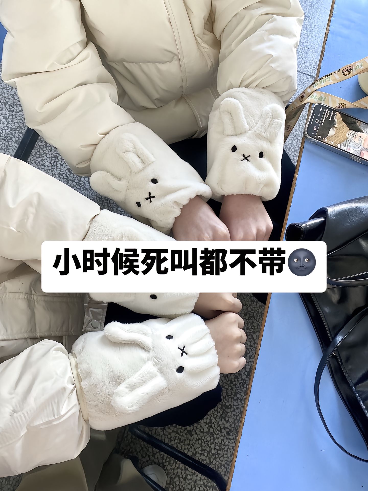 袖套女卡通可爱成人学生防脏套袖秋冬季羽绒服工作办公室护袖绒布