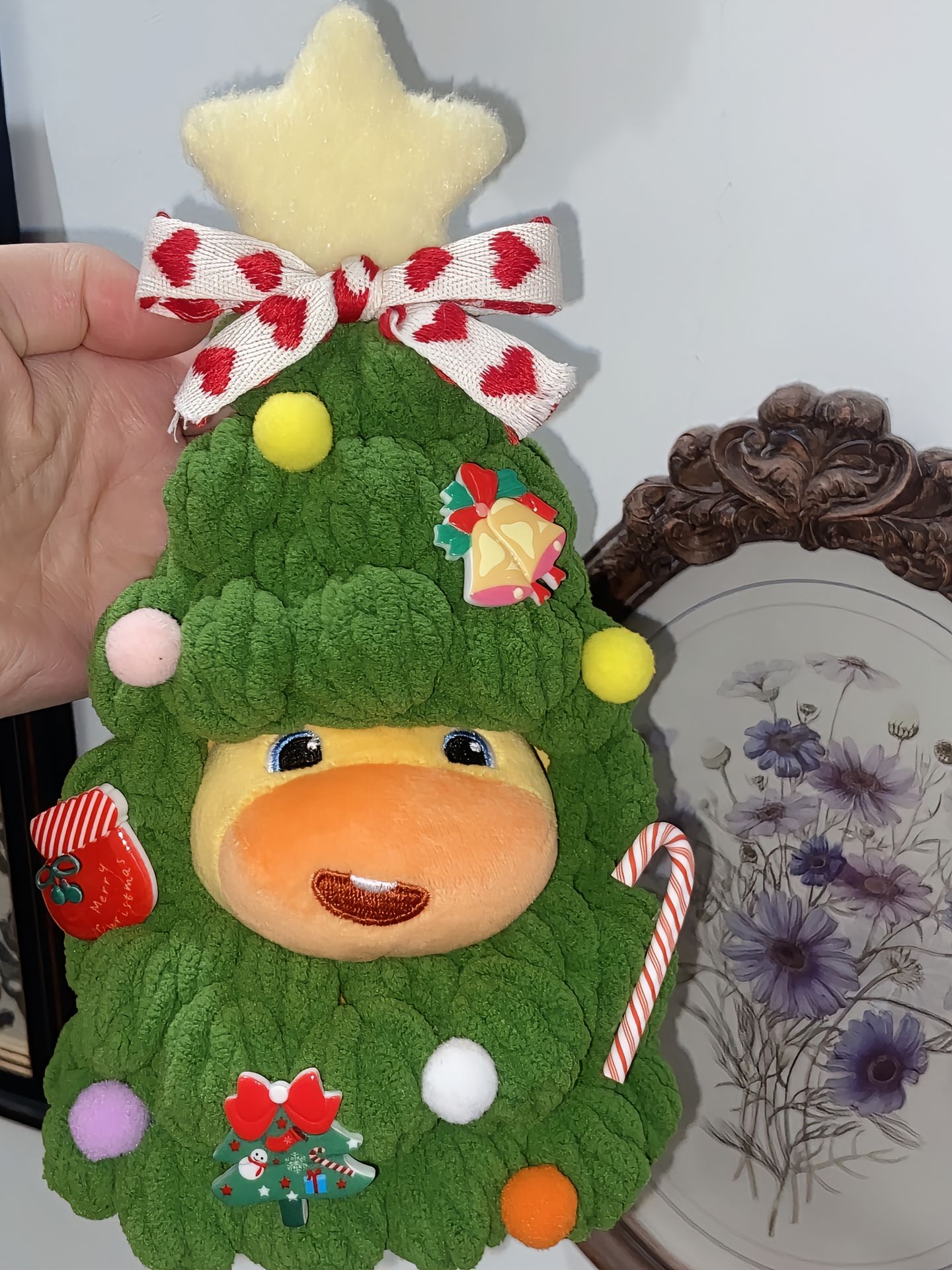 圣诞树套装毛绒玩偶可爱圣诞节公仔摆件挂饰Hello Kitty圣诞树