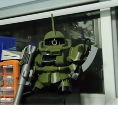 新款智能监控云台外壳扎古3D打印动漫摄像头酷炫保护壳