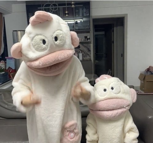 卡通搞怪可爱小丑鱼珊瑚绒连体加绒加厚睡衣男女情侣睡袍