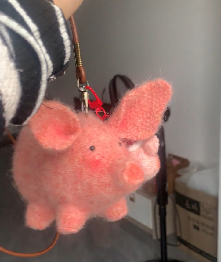 新款可爱飞天小香猪包包diy材料包创意生日礼物送女朋友闺蜜