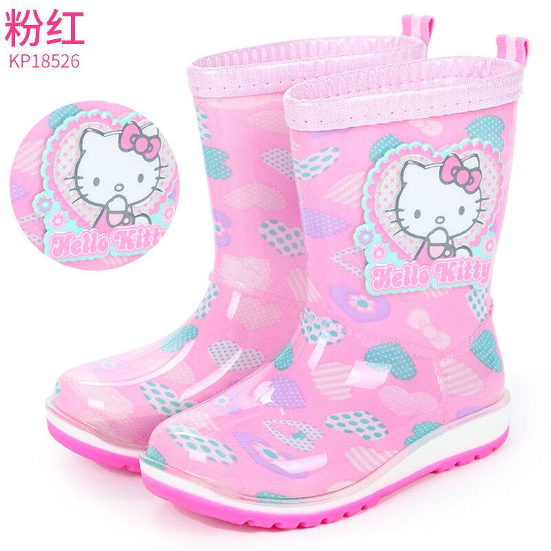 HelloKitty凯蒂猫儿童雨鞋宝宝女童雨靴防滑公主小孩水鞋KP18526