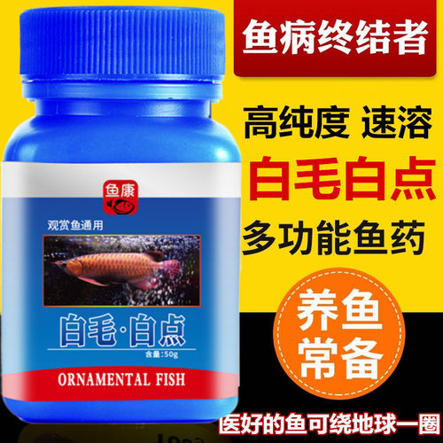 观赏鱼白毛白点净鱼缸特效鱼药孔雀鱼金鱼锦鲤烂尾水霉病疾病治疗
