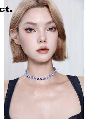 1Oct时悦 迷幻克莱因珍珠项链女ins高级小众个性配饰时尚潮牌饰品