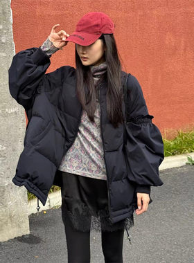 韩版时尚休闲宽松廓形保暖羽绒服