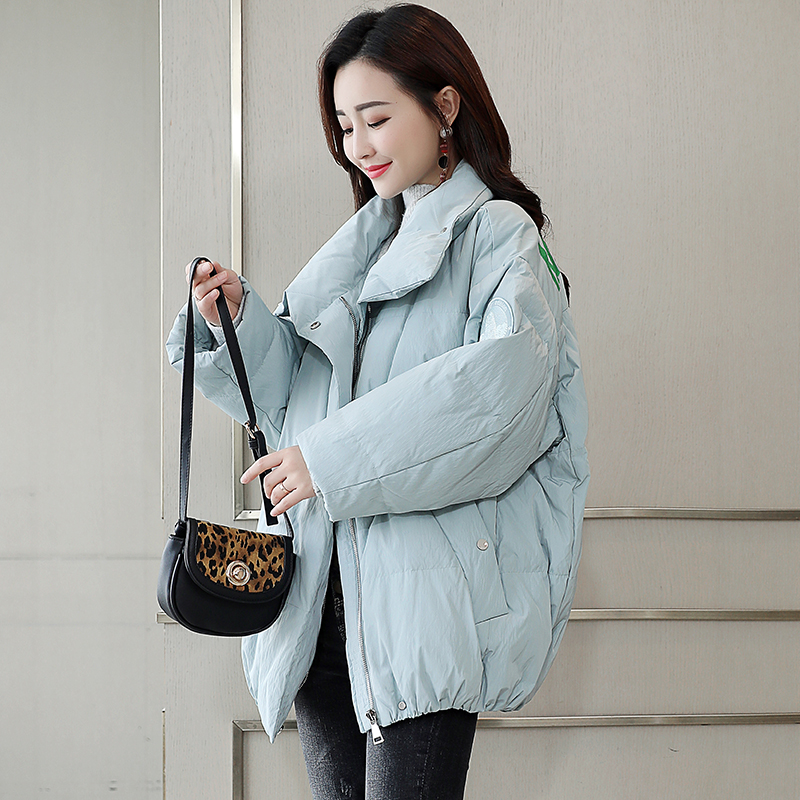 呆米百家好纯色现货短款羽绒服