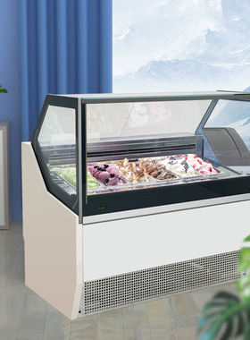 博科尼生产冰淇淋展示柜KS-B1-1300商用冰激凌展示柜/雪糕展示柜