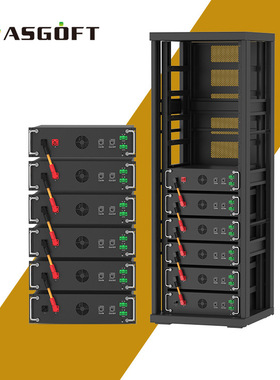 50kWh型工商业储能机架储能柜可扩容至70kWh可搭配Deye逆变器