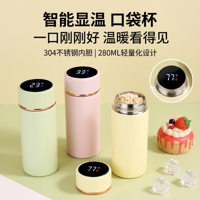 显温迷你304不锈钢保温杯280ML