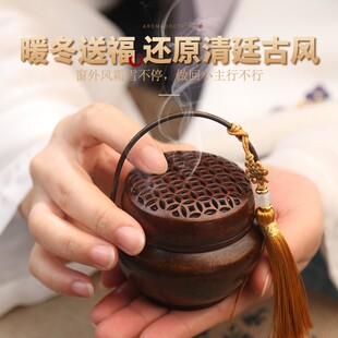 小手炉古风暖手炉纯铜香炉家用室内香篆随身手暖炉檀香沉香熏香炉