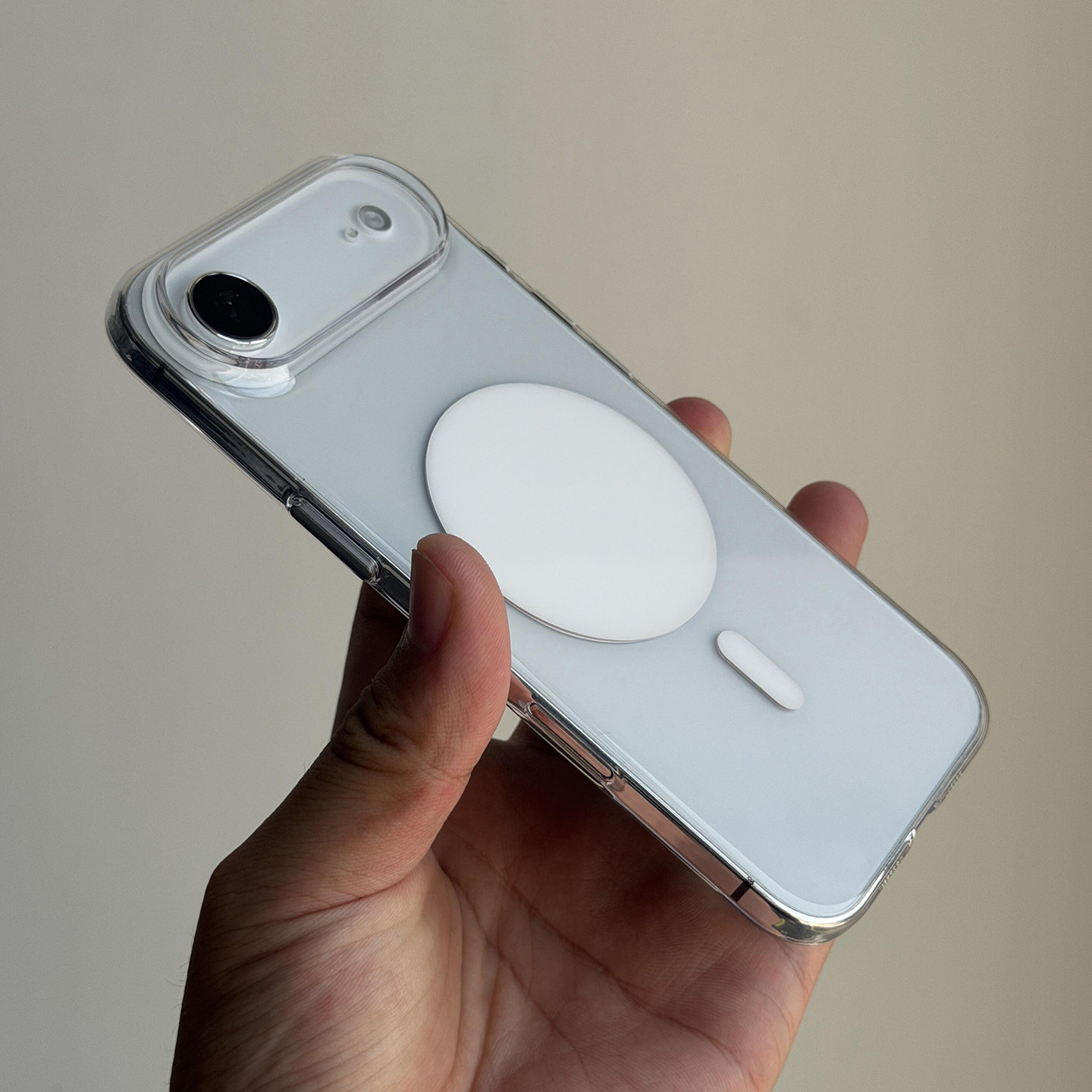 官网同款波板糖磁吸冰透pc适用苹果Air手机壳iPhone18promax不会发黄17pro金属16/15promax透明裸机感超薄新+