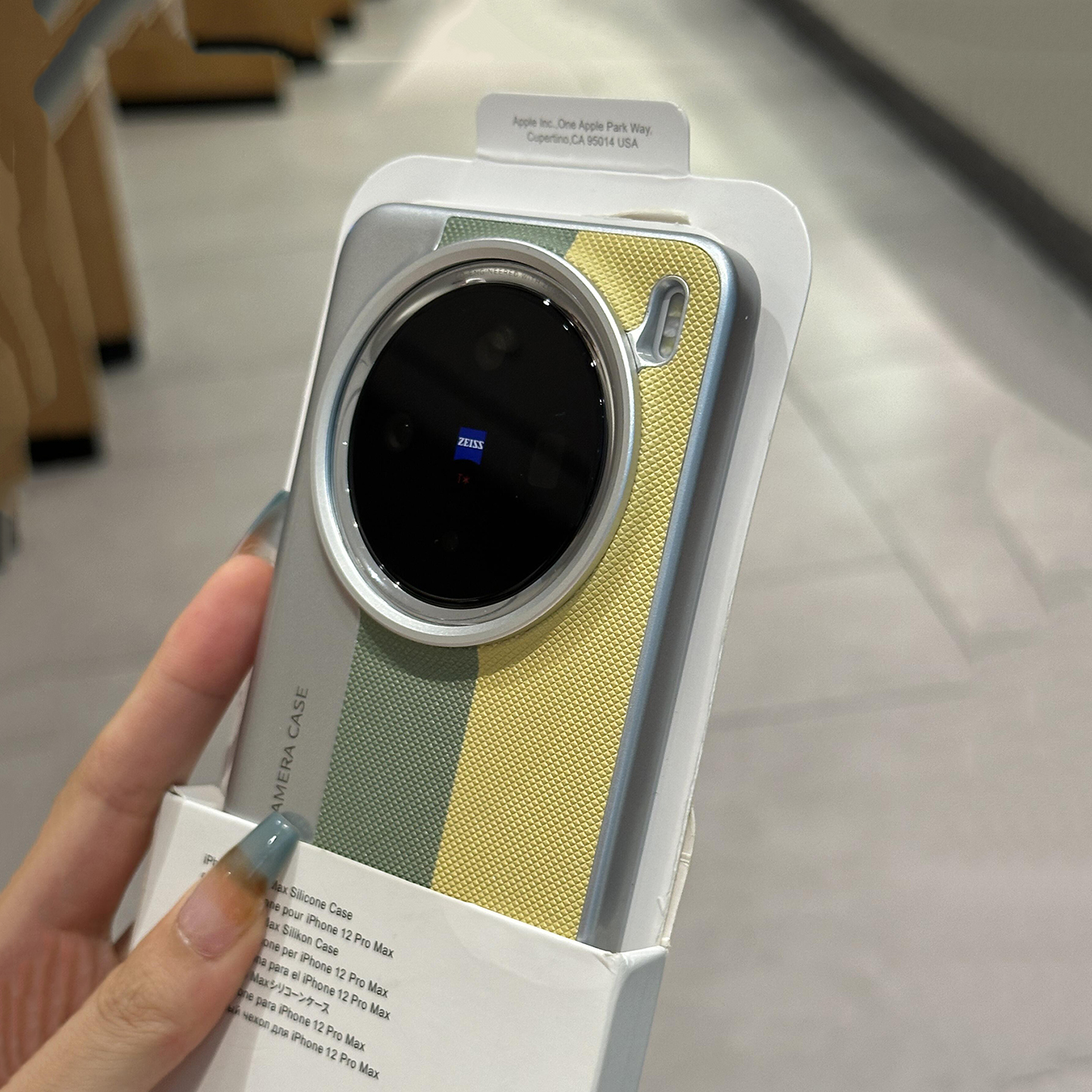 秒变相机轻奢风钻石纹拼接